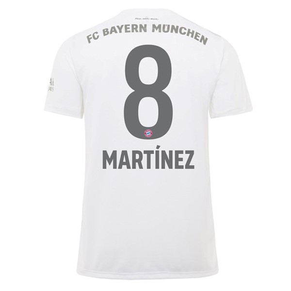 Trikot Bayern München NO.8 Martinez Auswarts 2019-20 Weiß Fussballtrikots Günstig